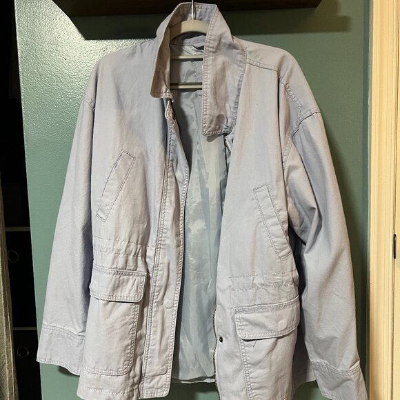 Women's Universal Thread Blue Utility Jacket - Picture 1 of 3